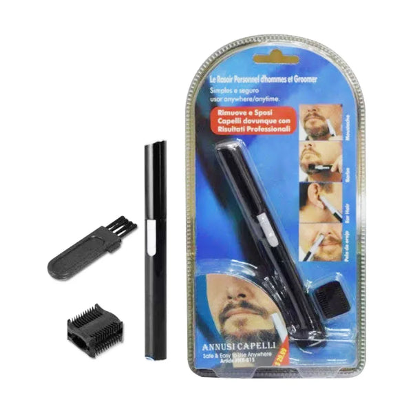 Precision Trim 5-in-1 Micro Groomer Kit for Men packaging with grooming tools.