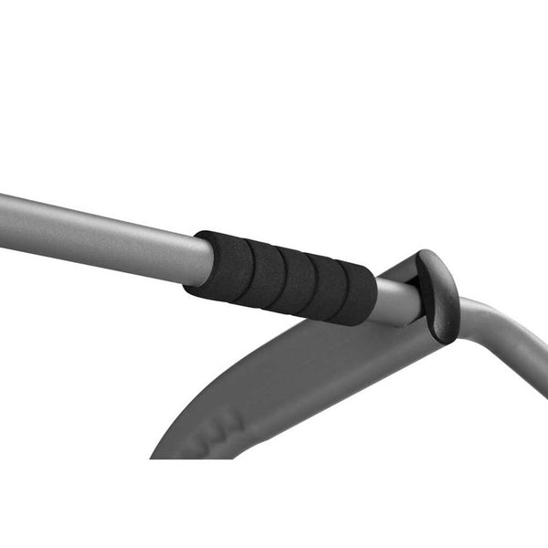 Close-up of the grip handle on the Pro Adjustable Power Tower - Multi-Function Home Gym Station.