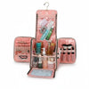 Quilted Water-Resistant Hanging Makeup Bag