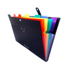 Rainbow A4 Expanding File Folder Concertina File 13 with colorful sections for organizing papers efficiently.