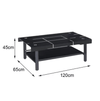 Perfect Dealz Risque Coffee Table with Modern Glass Design