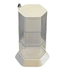 Rotating Hexagonal Acrylic Display Case for showcasing collectibles and jewelry with a 360-degree swivel and lockable design.