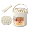 Rotating Ice Cube Maker with Storage Bin