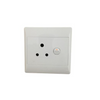 4x4 Single Switched Socket 2-Pack showcasing a clean, white design suitable for home or office use.