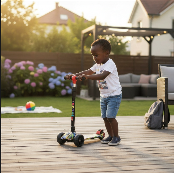 3-Wheel Foldable Kids Kick Scooter
