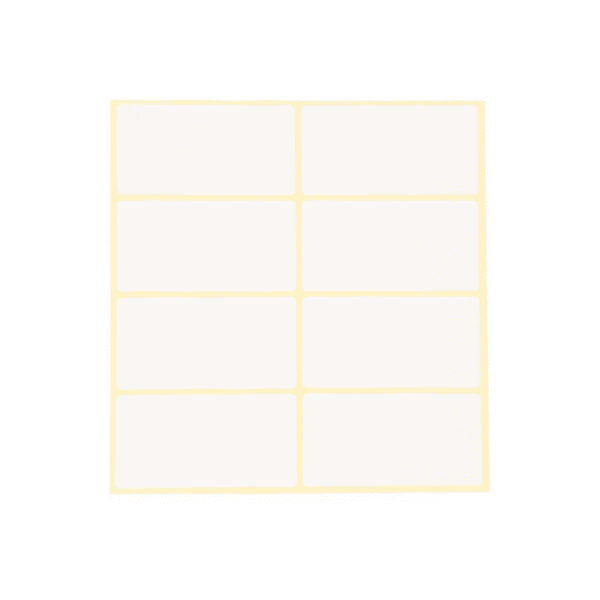 Perfect Dealz Self-Adhesive Paper Labels – 3.3 × 6.4cm Multi-Use Sheets