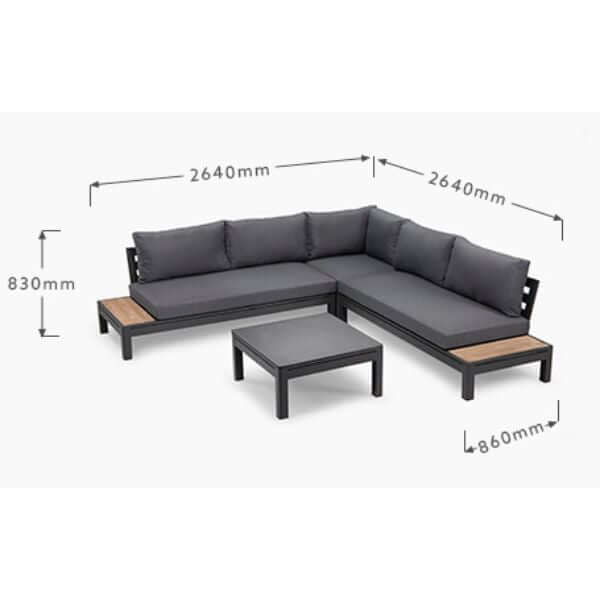 Perfect Dealz Six Seater Corner Patio Lounge Set