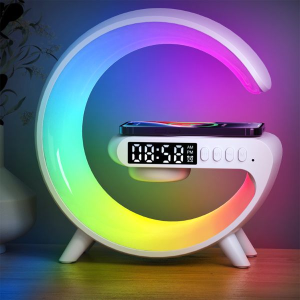 Smart LED Night Light with Wireless Charger – Mini G Table Lamp