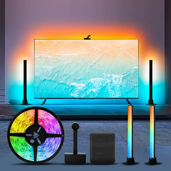 Smart LED Backlight Strip Kit – Voice-Controlled TV Lighting