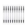 Smooth Flow Retractable Ballpoint Pen 1.0mm - Black Ink, a row of ten pens for reliable writing.