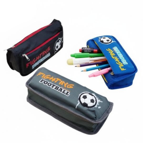 Perfect Dealz Soccer-Themed Large Pencil Case