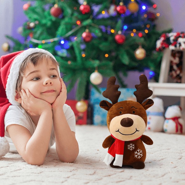 Soft Holiday Reindeer Plush – 30cm