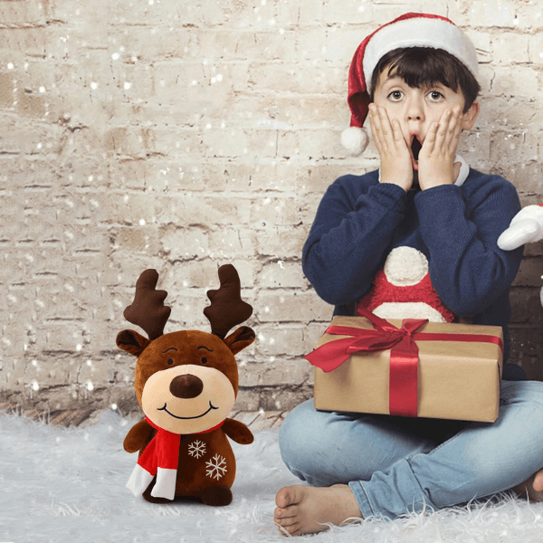 Soft Holiday Reindeer Plush – 30cm