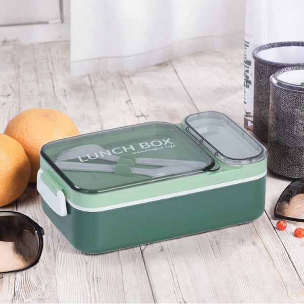 Stackable 800ml Two-Compartment Lunch Box
