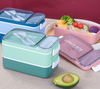 Stackable 800ml Two-Compartment Lunch Box