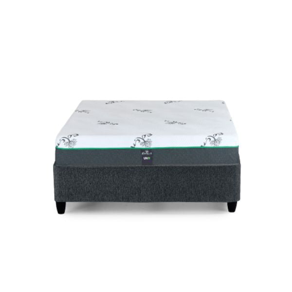 Supportive Medium Firm Hybrid Mattress displayed in front view with a stylish design and responsive foam.