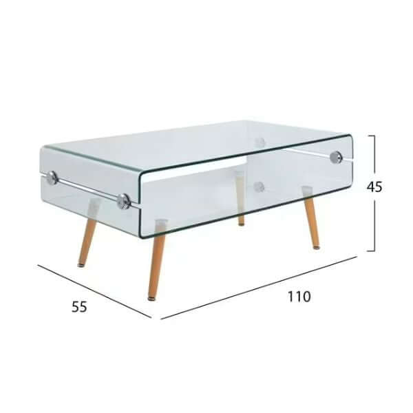 Perfect Dealz Tempered Glass Coffee Table