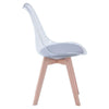 Perfect Dealz Transparent Acrylic Chair with Solid Wood
