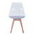 Perfect Dealz Transparent Acrylic Chair with Solid Wood