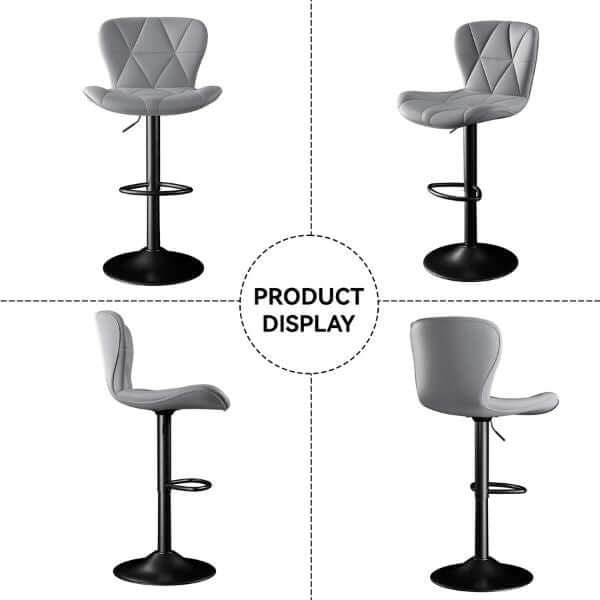 Perfect Dealz Triangle Panel Swivel Bar Stool
