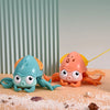 Unisex Outdoor Amphibious Octopus Bath Toy in vibrant colors, perfect for water and land play for young kids.