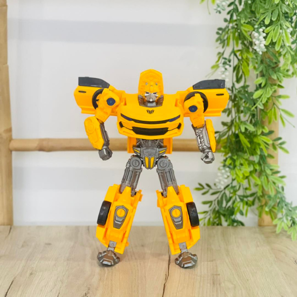 Sliding Transform Mini Robot Car Toy in robot mode, designed for imaginative play and transformation between car and robot.