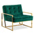 Velvet Golden Arm-Rest Chair