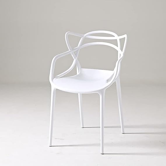 Cafe Replica Master Chair in white, featuring a modern design suitable for cafes and home dining.
