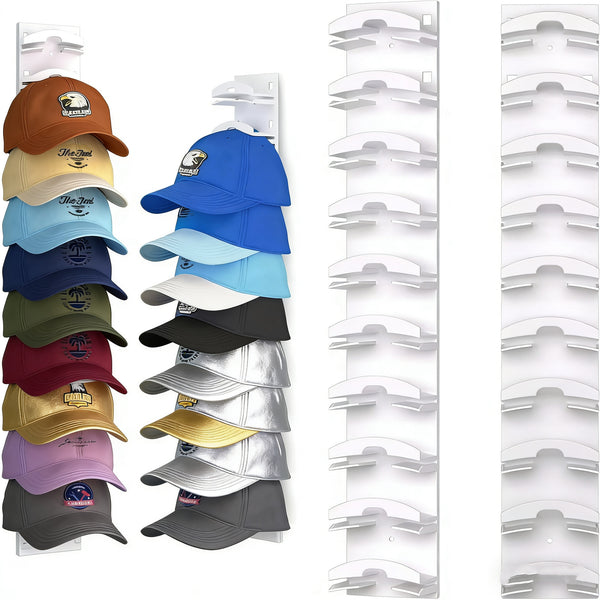 Perfect Dealz Wall-Mounted Multi-Tier Cap & Hat Storage Rack
