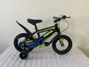 Single Speed Bicicleta Small Cycle Vehicle Bike with black and yellow design, training wheels, and smooth tires on a white background.