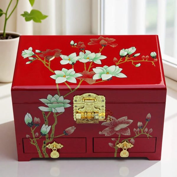 Floral Jewelry Storage Box