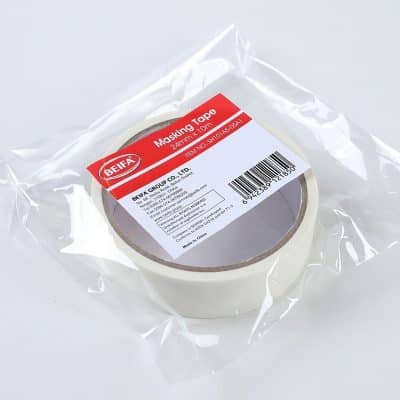 White Masking Off-White Textured Paper Tape 24mm × 10m