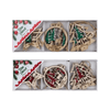 Wooden Christmas Tree Ornament Set – 7cm, 6 Pieces