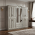 6-Door Mirrored Wardrobe with 2 Drawers designed with detailed doors and central mirror panels.