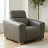 Grey Modern Accent Armchair in a stylish contemporary design with plush seating for comfort.