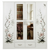 Multi Variant 4 Door Wardrobe with Mirrors and Drawers