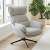 Lamach Lounge Chair in a modern living space with a smooth swivel function and soft cushioning.