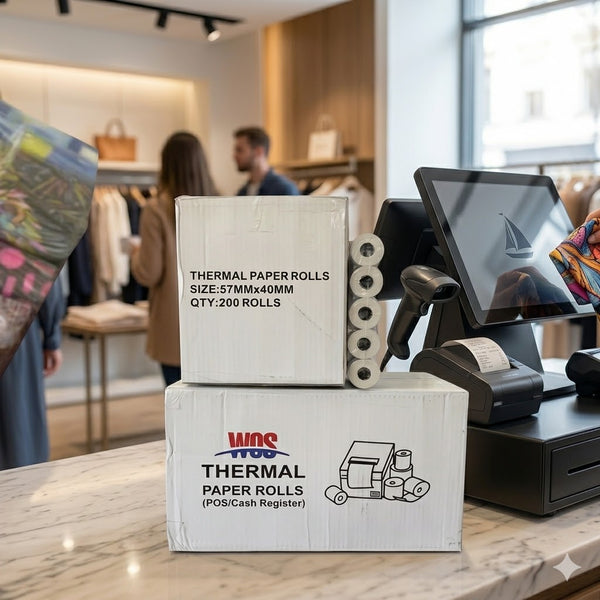Thermal Paper Rolls Cash Register Receipt Pack 200 Pack Thermal Paper Rolls