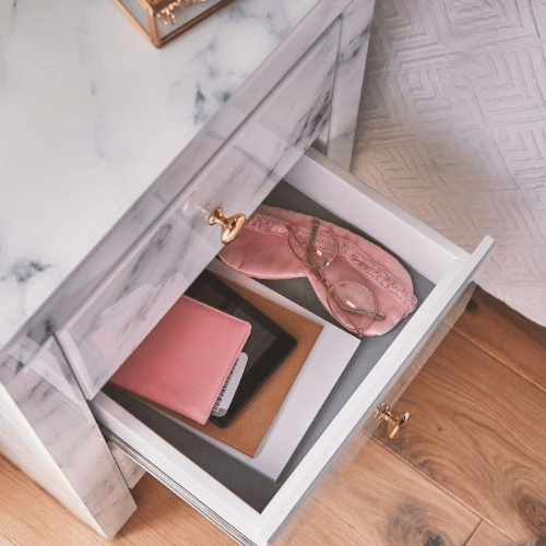 Perfect Dealz Marble 3 Drawer Pedestal