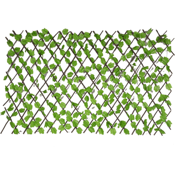 Garden Patio Yard Expandable Artificial Ivy Leaf Fence Decorations Screen image 1