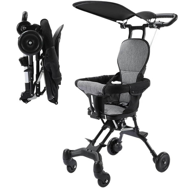Multi-Function Foldable Baby Stroller with Adjustable Push Handle image 1