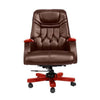 Soft Leather Executive Office Chair with red accents, designed for comfort and style in professional workspaces.