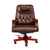 Soft Leather Executive Office Chair with red accents, designed for comfort and style in professional workspaces.