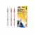 12 pcs Semi-Gel Ink Pen 0.7mm Red in pack with three pens displayed, ideal for smooth and neat writing.