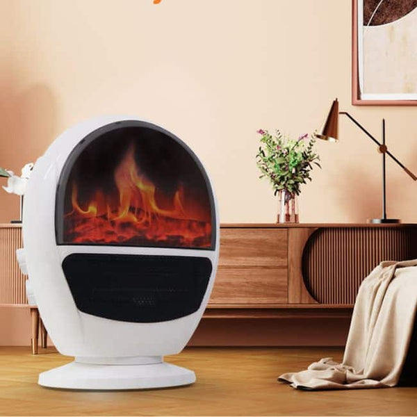 Perfect Dealz Portable Mini Electric Fan Heater with Simulated Flame