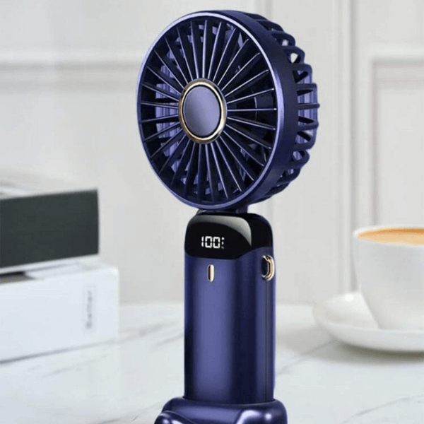 Perfect Dealz Portable Handheld Mini Fan with Power Display