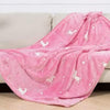Glow in The Dark Pink Unicorn Blanket image 0