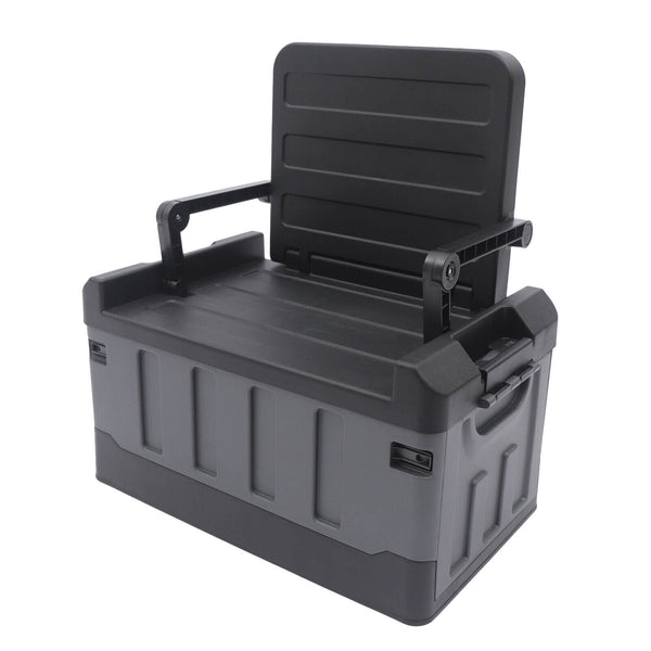 Multifunctional Portable Plastic Trunk Organizer and Seat image 1