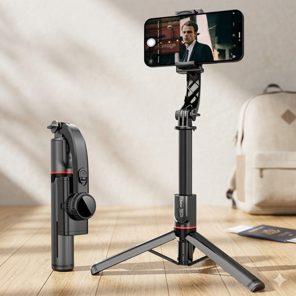 Handheld Mobile Phone Head Stabiliser and Selfie Stick Tripod