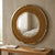 Crystal Teardrop Round Mirror